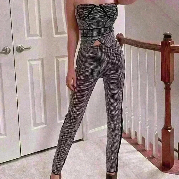 Crystal top and pants set super sparkly - Picture 4 of 4